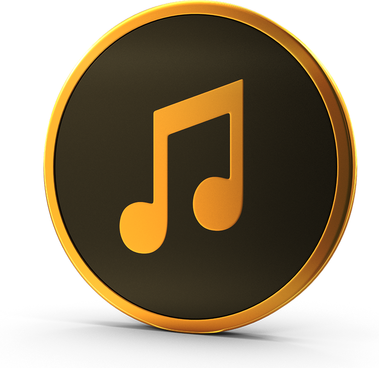 Gold Icon Music Note.I02.2k Gold Icon Music Note.I02.2k