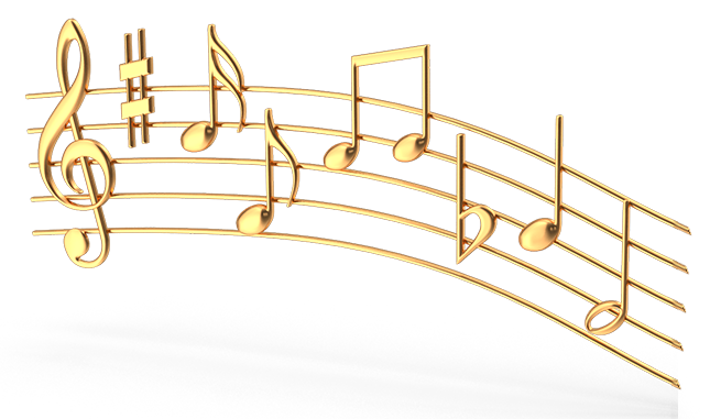 Golden Music Notes Waves.H02.2k Golden Music Notes Waves.H02.2k